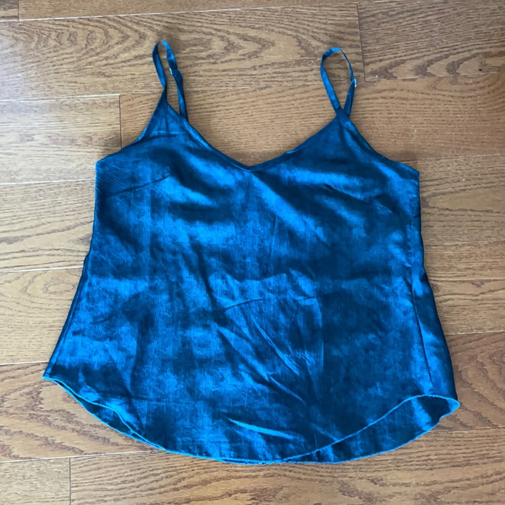 Cute green silky camisole